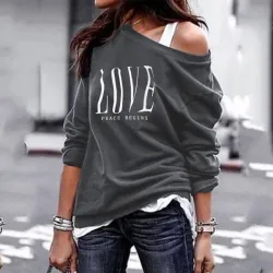 T-shirt à manches longues - imprimé LOVE