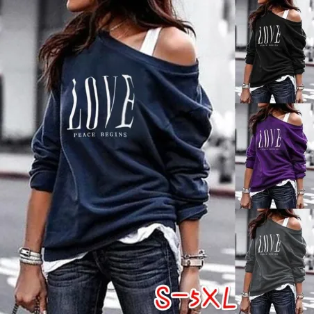 T-shirt à manches longues - imprimé LOVE