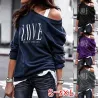 T-shirt à manches longues - imprimé LOVE