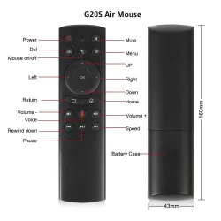 G20S - 2.4G - souris d'air sans fil - gyro - commande vocale - mini clavier - télécommande pour PC Android TV Box