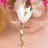 Tulipe blanche - broche élégante