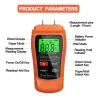 MT-18 - orange - testeur numérique - compteur d'humidité du bois / papier - capteur d'humidité du mur - testeur