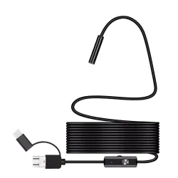 8.0mm - Caméra de finoscope USB - 1080P HD - 8 LED - câble étanche - pour Android / PC