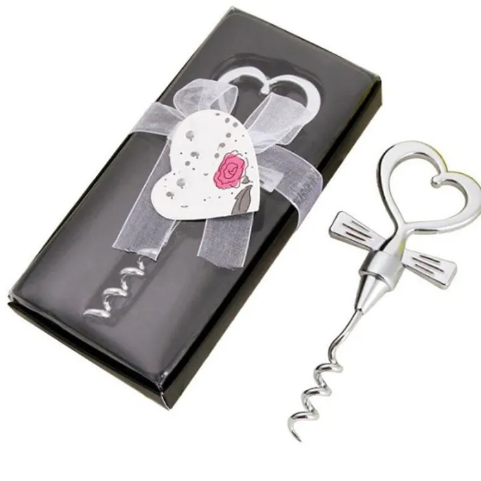 Wine bottle opener - corkscrew - heart shaped handleBar supply