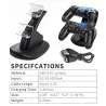 PS4 / Pro / Slim - borne de charge du contrôleur - stand - double USB - LED