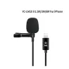 YC-LM10 II - 1.5m - 3m - 6m - microphone professionnel Lavalier - câble pour iPhone