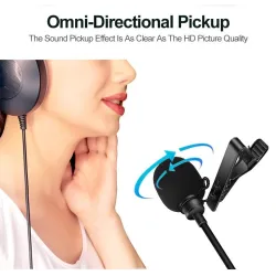 YC-LM10 II - 1.5m - 3m - 6m - microphone professionnel Lavalier - câble pour iPhone