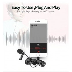 YC-LM10 II - 1.5m - 3m - 6m - microphone professionnel Lavalier - câble pour iPhone