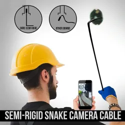 8.0mm - Caméra de finoscope USB - 1080P HD - 8 LED - câble étanche - pour Android / PC