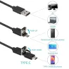 8.0mm - Caméra de finoscope USB - 1080P HD - 8 LED - câble étanche - pour Android / PC