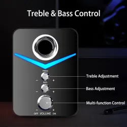 Ordinateur set - Bluetooth 5.0 - USB - son stéréo - basse