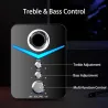 Ordinateur set - Bluetooth 5.0 - USB - son stéréo - basse