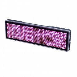 badge LED numérique - insignia - programmable - carte de messages défilants - Bluetooth