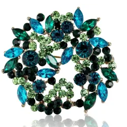 Fleurs de cristal - broche
