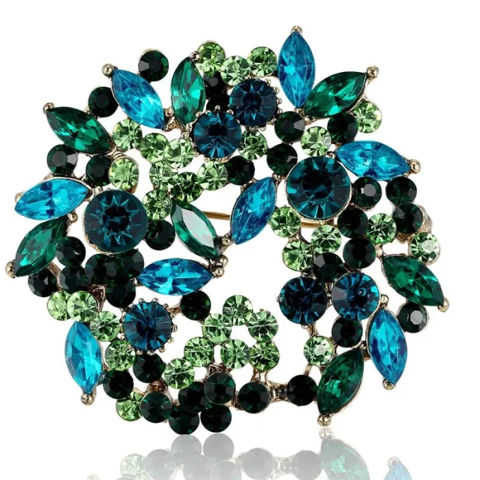 Fleurs de cristal - broche