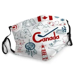 Protective mouth / face mask - with 2 PM2.5 filters - reusable - CanadaMouth masks