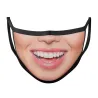 Masque protecteur de la bouche / visage - réutilisable - coton - imprimé bouche