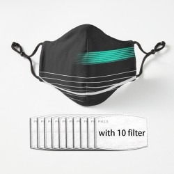 Masque protecteur / bouche - PM.25 filtres - réutilisable - formule course