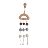 Baby teether - crochet beads - pram / bed wooden clip - hanging toyKids