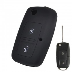 Silicone car remote key cover case - VW - Skoda - Octavia - Fabia - Superb