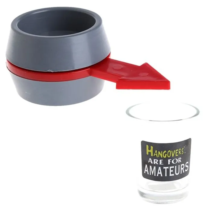 Alcohol drinking game spinning toy - roulette shot game