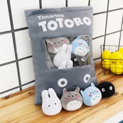 Totoro pillow toy - with 4pcs totoro characters