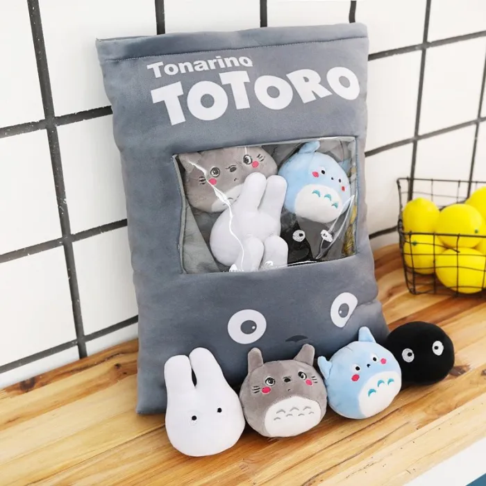 Totoro pillow toy - with 4pcs totoro characters