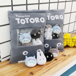 Totoro pillow toy - with 4pcs totoro characters