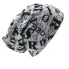 Creative letters beanie - with changeable scarf - unisex