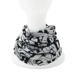 Creative letters beanie - with changeable scarf - unisex