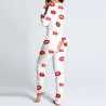 Sleeping jumpsuit with buttons - one-piece pyjama with functional flap backLingerie