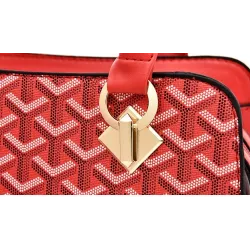 Sac à main en cuir - bandoulière - petite pochette - motif géométrique - ensemble 3 pièces