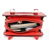 Sac à main en cuir - bandoulière - petite pochette - motif géométrique - ensemble 3 pièces