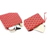 Sac à main en cuir - bandoulière - petite pochette - motif géométrique - ensemble 3 pièces