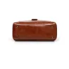 Elegant leather handbag - crossbody - small clutch bag - 3 pieces setSets