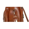 Elegant leather handbag - crossbody - small clutch bag - 3 pieces setSets