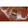 Elegant leather handbag - crossbody - small clutch bag - 3 pieces setSets