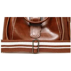 Elegant leather handbag - crossbody - small clutch bag - 3 pieces setSets