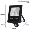 10W - 30W - 50W - 220V - LED floodlight - waterproof reflector - motion sensorFloodlights