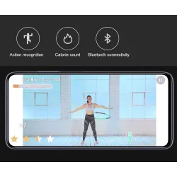 Smart Bluetooth hula hoop - calorie counting - somatosensory recognition - adjustable loop - LED displayEquipment