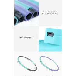 Smart Bluetooth hula hoop - calorie counting - somatosensory recognition - adjustable loop - LED displayEquipment