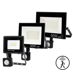 LED flood light - PIR motion sensor - 10W - 30W - 50W - waterproof