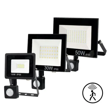 LED flood light - PIR motion sensor - 10W - 30W - 50W - waterproof