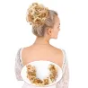 Chouchou élastique - cheveux synthétiques bouclés - chignon - queue de cheval - extension de cheveux