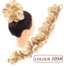 Chouchou élastique - cheveux synthétiques bouclés - chignon - queue de cheval - extension de cheveux