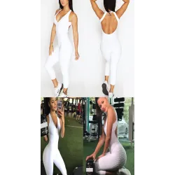 Sleeveless jumpsuit for women - one piece bodysuitJumpsuits