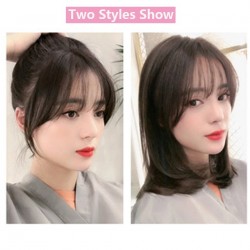Synthetic hair bangs for women - with hairpiece clip