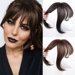 Synthetic hair bangs for women - with hairpiece clip