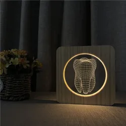 3D Tooth design night light - LED - USB