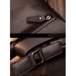 POLO - leather crossbody / shoulder bag - plaid designBags